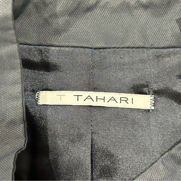 TAHARI Navy Blue Bomber Jacket/Blazer in Women's Size 8 - Picture 5 of 7